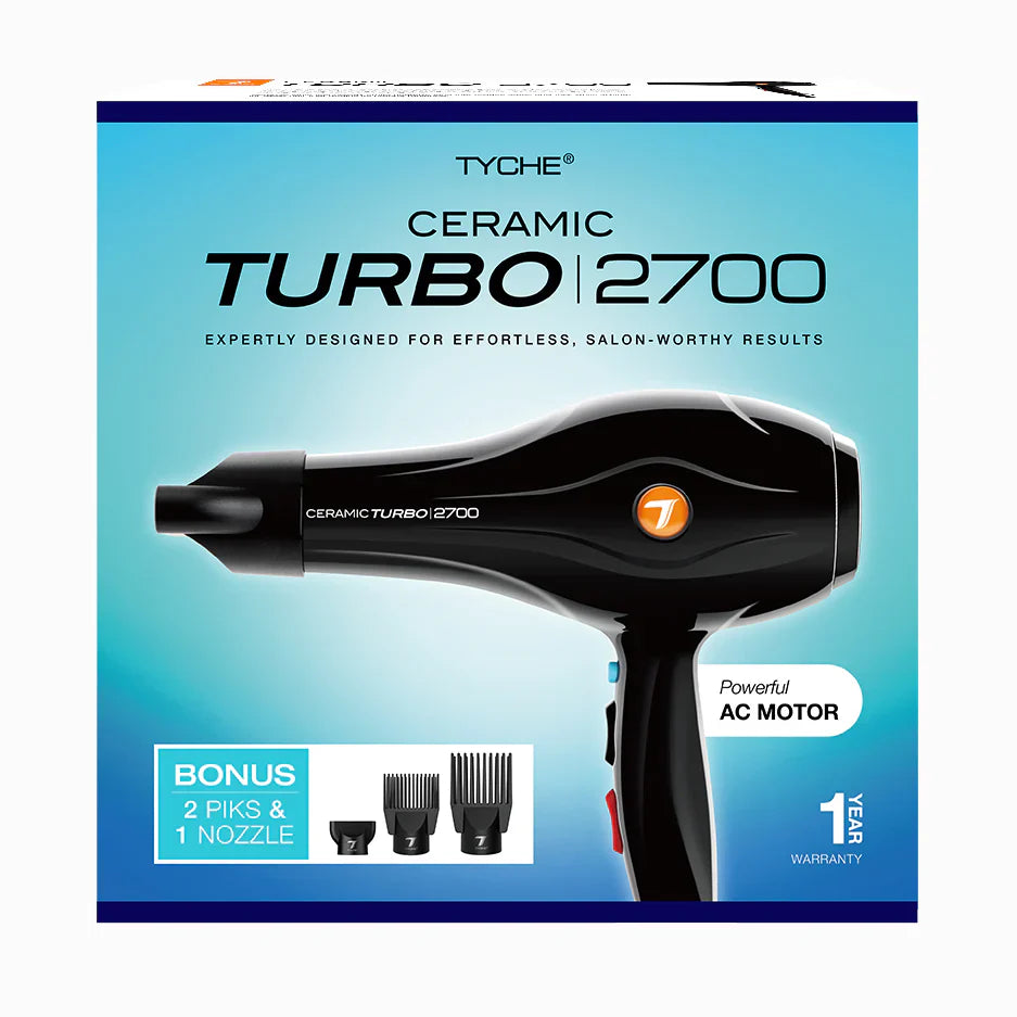 Tyche Ceramic Turbo 2700 Hair Dryer - Elevate Styles