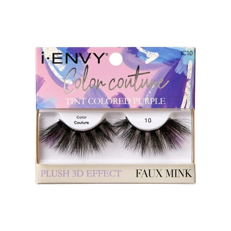 i-ENVY Color Couture Faux Mink Lashes – IC10 Purple Tint - Elevate Styles