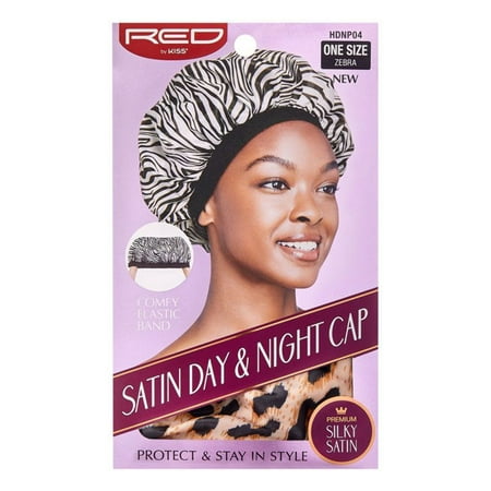 RED by Kiss Satin Day & Night Cap – Zebra Print (HDNP04) - Elevate Styles