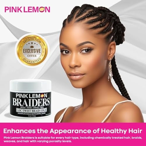 Pink Lemon Braiders Loc Twist Braid Edge – 5 oz - Elevate Styles