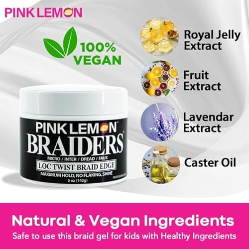 Pink Lemon Braiders Loc Twist Braid Edge – 5 oz - Elevate Styles