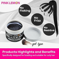Thumbnail for Pink Lemon Braiders Loc Twist Braid Edge – 5 oz - Elevate Styles