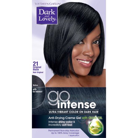 Dark and Lovely Go Intense! Hair Color – 21 Original Black - Elevate Styles