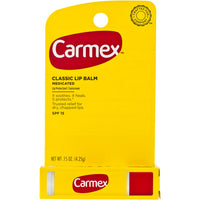 Thumbnail for Carmex Classic Medicated Lip Balm Stick 0.15 oz – SPF 15 Moisturizing Protection for Dry Lips - Elevate Styles