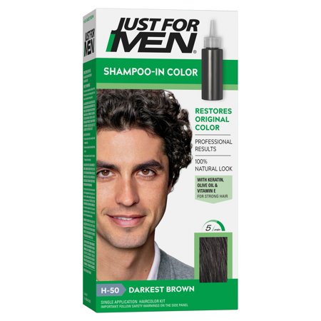 Just For Men Shampoo-In Color – H-50 Darkest Brown - Elevate Styles