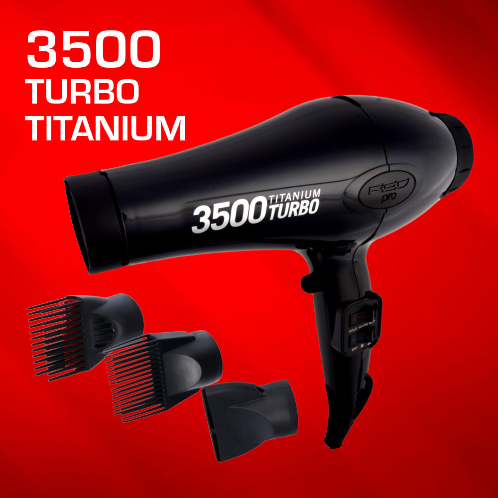 RED Pro 3500 Titanium Turbo Dryer - Elevate Styles
