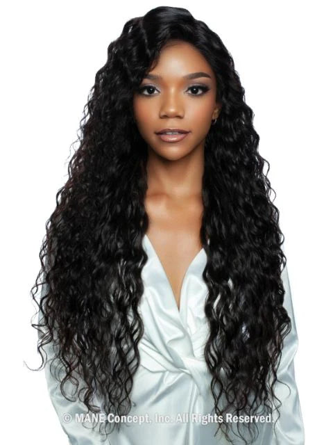 Mane Concept Trill 11A HD 13x4 Lace Front Wig Deep Wave 30" TRE2118 - Elevate Styles