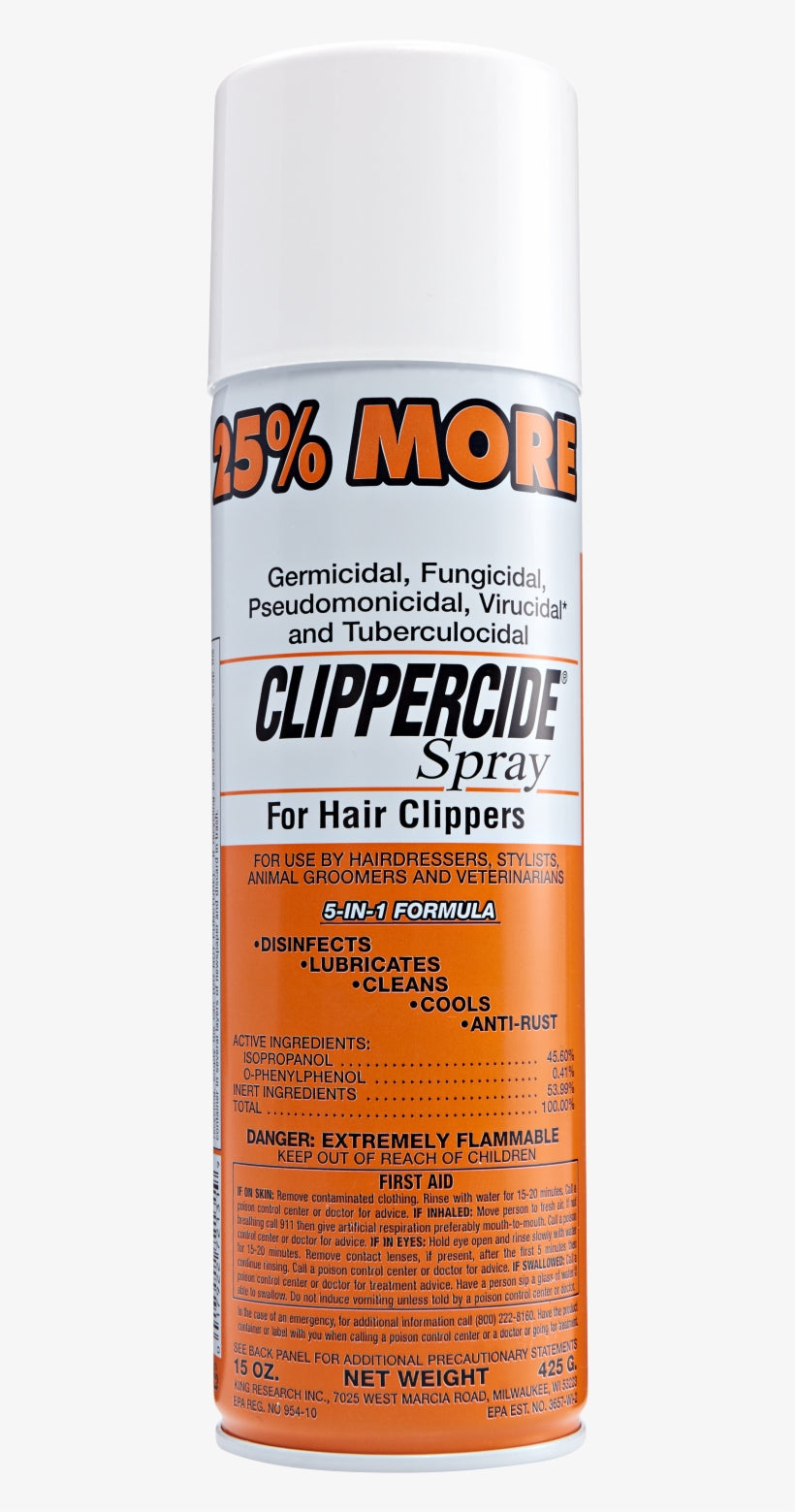 Clippercide Spray for Hair Clippers – 15 oz - Elevate Styles