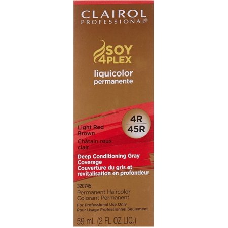Clairol Professional Soy 4Plex Liquicolor Permanente – 4R Light Red Brown – 2 oz - Elevate Styles