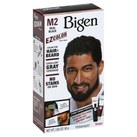 Bigen EZ Color for Men M2 Real Black – Hair & Beard Dye, 2.82 oz - Elevate Styles