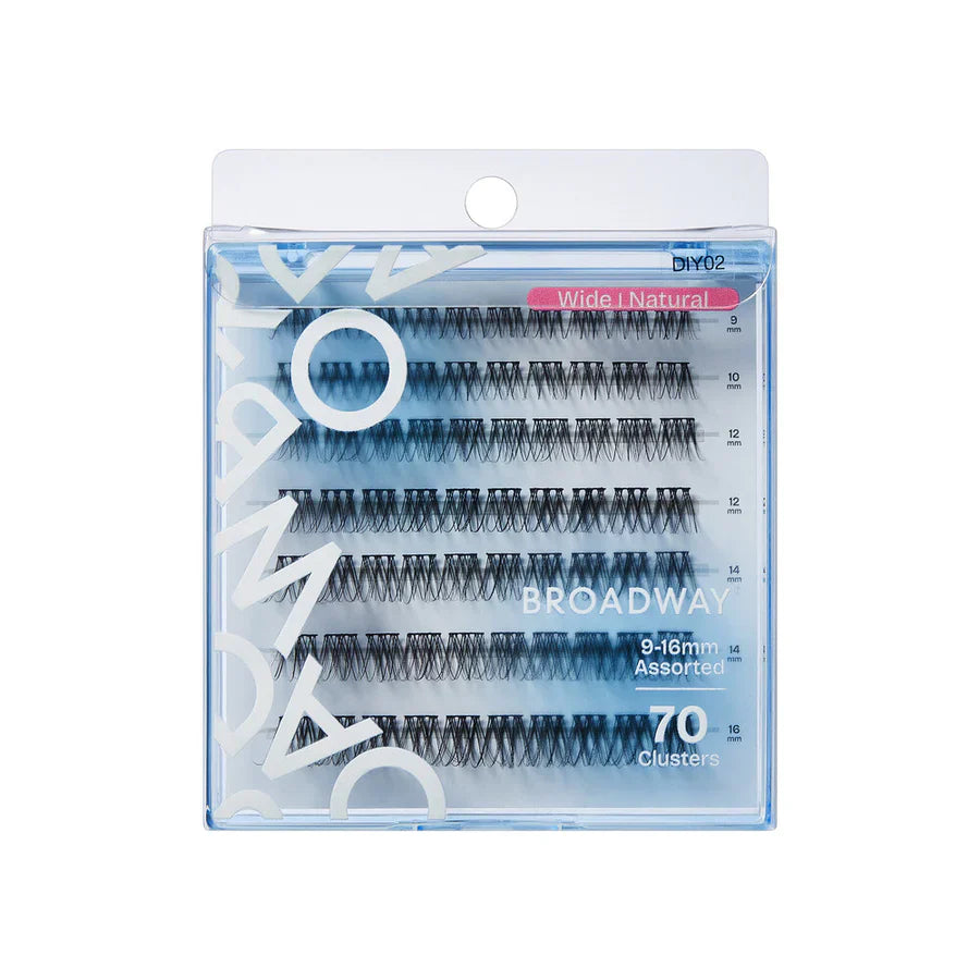 Broadway Natural DIY Cluster Lashes – Customizable Lash Extensions (70–140 pcs) – DIY02 - Elevate Styles