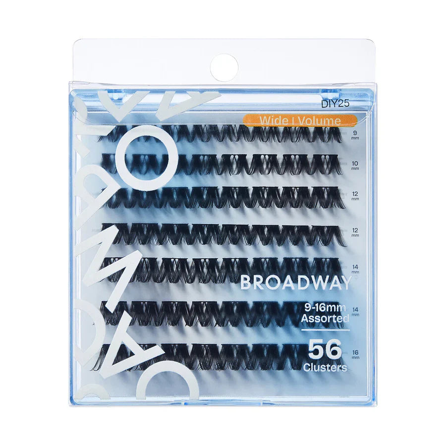 Broadway Wide Volume Lashes – DIY Customizable Extensions (70–140 pcs) – DIY25 - Elevate Styles