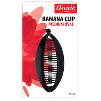 Thumbnail for Annie Banana Clip Medium Oval Black #3433 - Elevate Styles