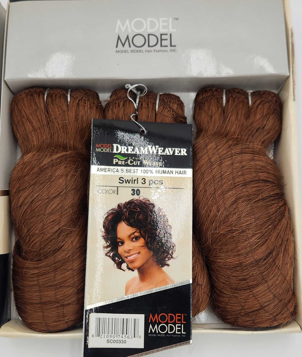 Model Model Dream Weaver Pre-Cut Weave Human Hair Swirl 3 Pcs - Elevate Styles