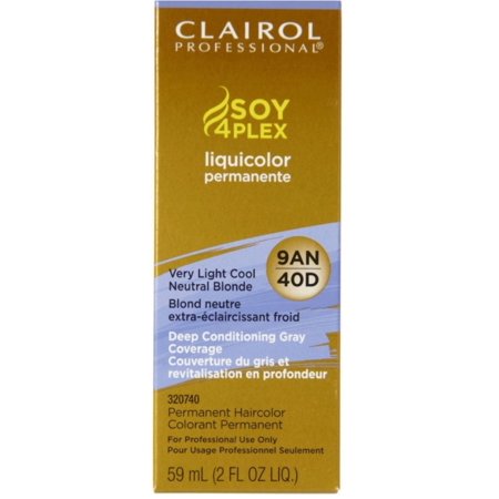 Clairol Professional Soy 4Plex Liquicolor Permanente – 9AN Very Light Cool Neutral Blonde – 2 oz - Elevate Styles