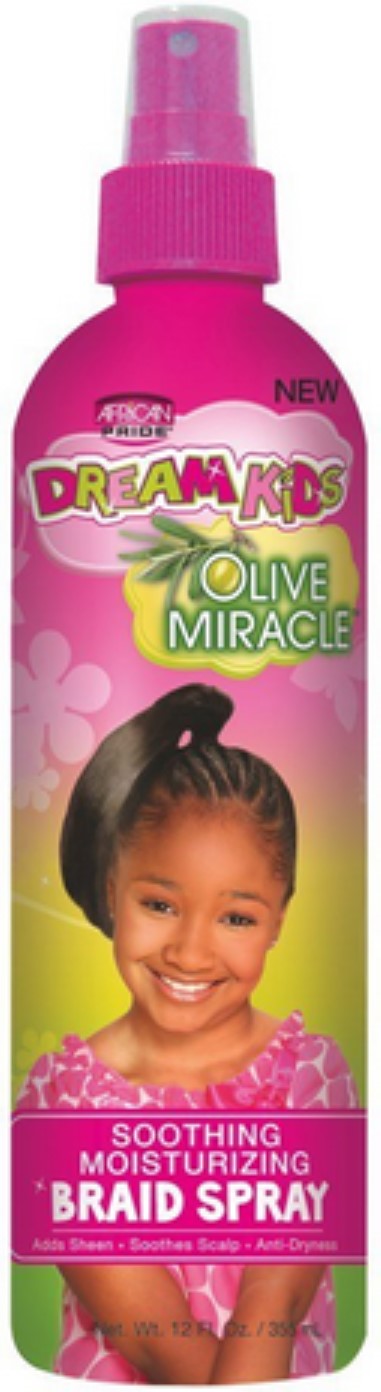 African Pride Dream Kids Olive Miracle Braid Spray – 12 oz - Elevate Styles