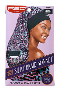 Thumbnail for RED by Kiss Wide Edge Silky Braid Bonnet – Braid Leopard (HBR09) - Elevate Styles
