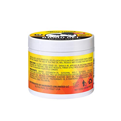 Hairobics Unlimited Braid Gel – Extreme Hold for Cornrows, Locks & Twists, 5 fl oz - Elevate Styles