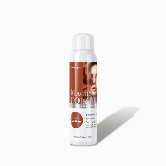 Tyche Magic Color Hair Color Spray – HLTS03 Copper (3.53 oz) - Elevate Styles