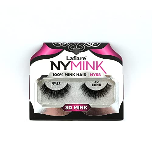 LaFlare NYMink 3D Mink Lashes – NY58 - Elevate Styles