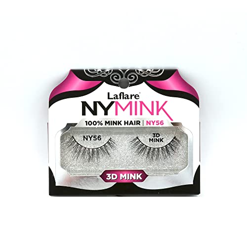 Laflare NYMink 3D Mink Lashes – NY56 - Elevate Styles