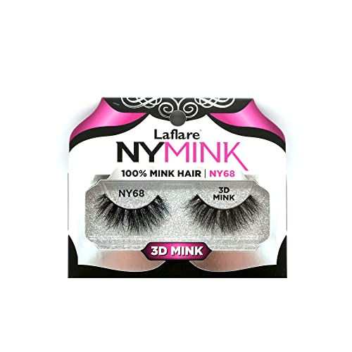 Laflare NYMink 3D Mink Lashes – NY68 - Elevate Styles