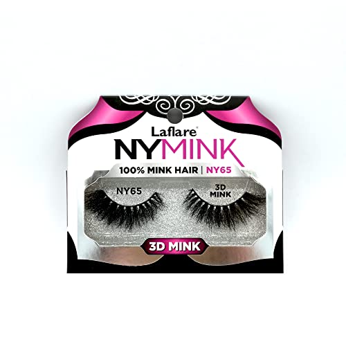 Laflare NYMink 3D Mink Lashes – NY65 - Elevate Styles