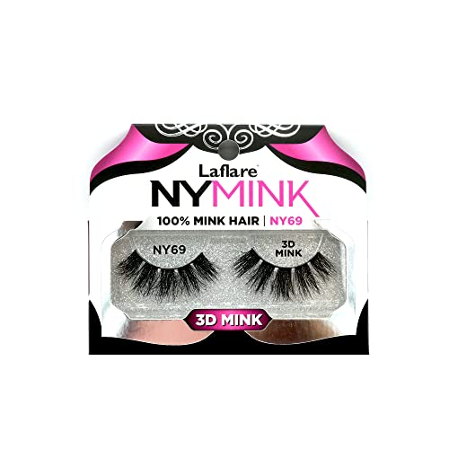 Laflare NYMink 3D Mink Lashes – NY69 - Elevate Styles