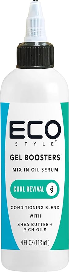 Eco Style Gel Boosters Curl Revival Mix In Oil Serum 4 fl. oz. - Elevate Styles