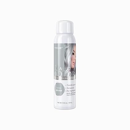 Tyche Magic Color Hair Color Spray Silver - Elevate Styles
