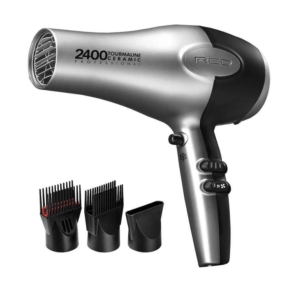 RED by Kiss 2400 Tourmaline Ceramic Professional Hair Dryer - Elevate Styles