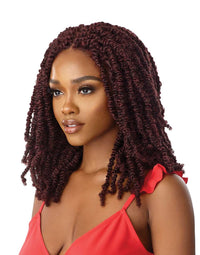 Thumbnail for Outre X-Pression Twisted Up Pre-Plucked 4x4 Swiss Braid Lace Front Wig Wavy Bomb Twist 18