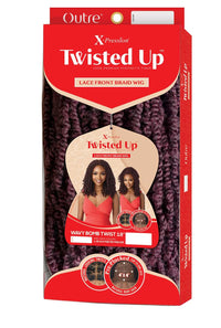 Thumbnail for Outre X-Pression Twisted Up Pre-Plucked 4x4 Swiss Braid Lace Front Wig Wavy Bomb Twist 18