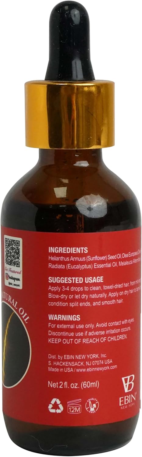 Ebin New York Wil + Gain Anti-Itch Antibacterial Mega Gro Hair Oil 2 oz - Elevate Styles