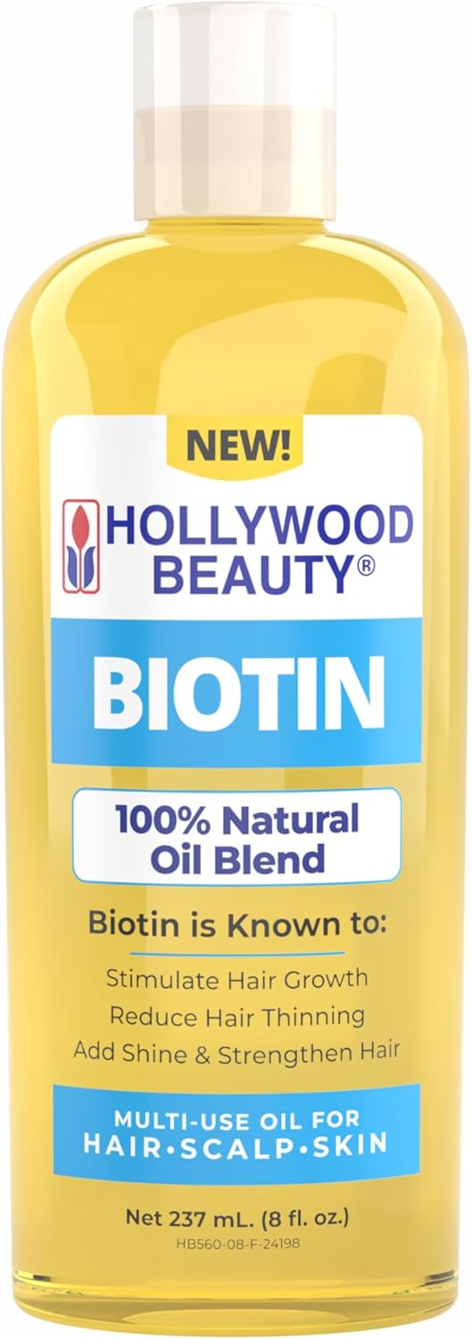 Hollywood Beauty Biotin 100% Natural Oil Blend 8 oz - Elevate Styles