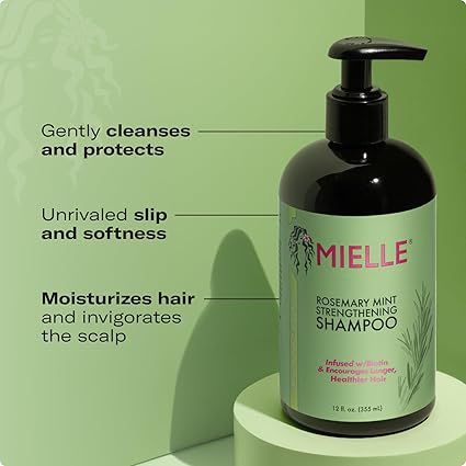 Mielle Rosemary Mint Strengthening Shampoo 12 oz - Elevate Styles