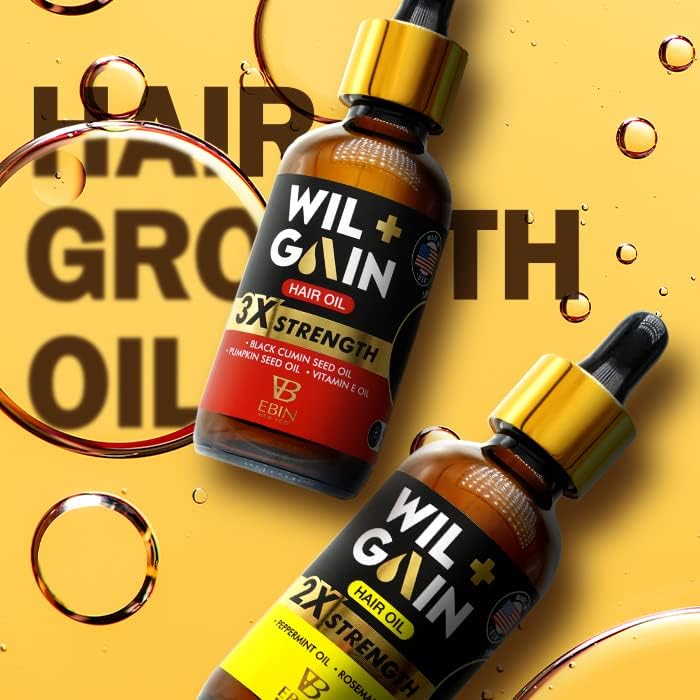Ebin New York Wil + Gain Mega Gro Balancing Rejuvenating Hair Oil 2 oz - Elevate Styles