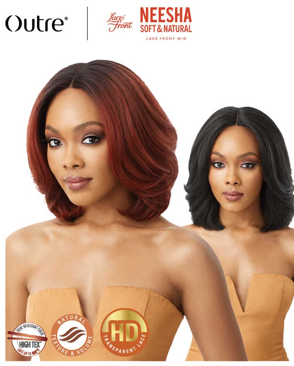 Outre Premium Soft & Natural HD Lace Front Wig Neesha 206 - Elevate Styles