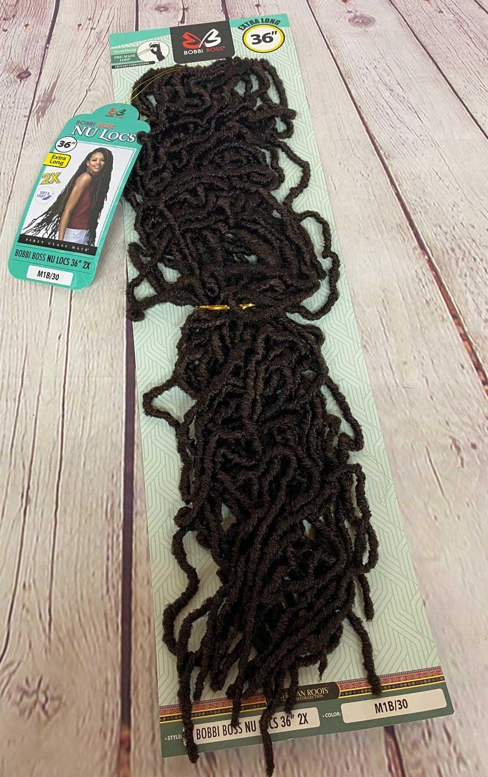 Bobbi Boss Synthetic Crochet Braid Nu Locs 36" 2x PACK - Elevate Styles