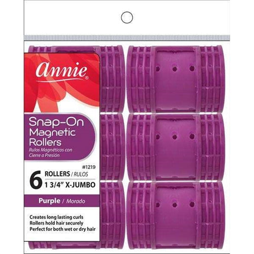 Annie Snap-On Magnetic Rollers Purple 1 3/4" X-Jumbo 1219 - Elevate Styles