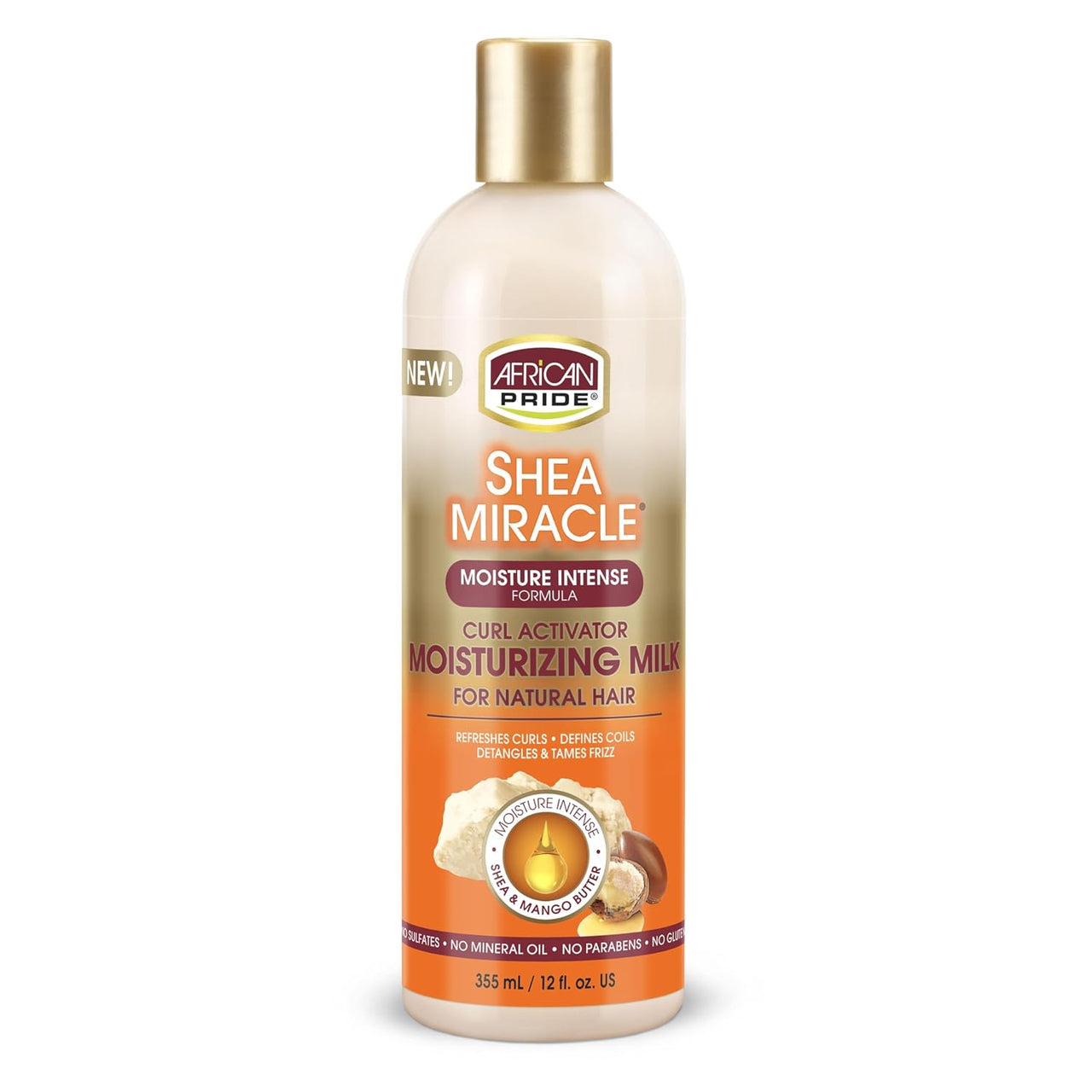 African Pride Shea Miracle Moisture Intense Silky Curls Moisturizer – 12 oz