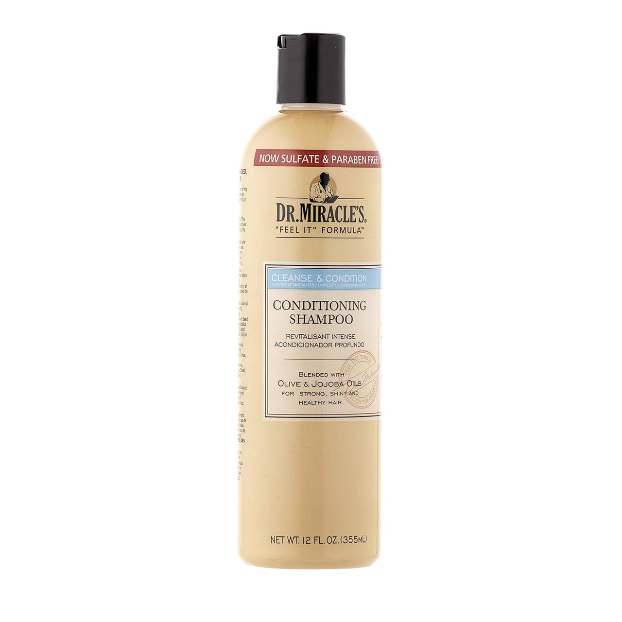 Dr. Miracle's "Feel It" Formula Cleanse & Condition Conditioning Shampoo Net Wt. 12 Fl. Oz. (355mL) - Elevate Styles