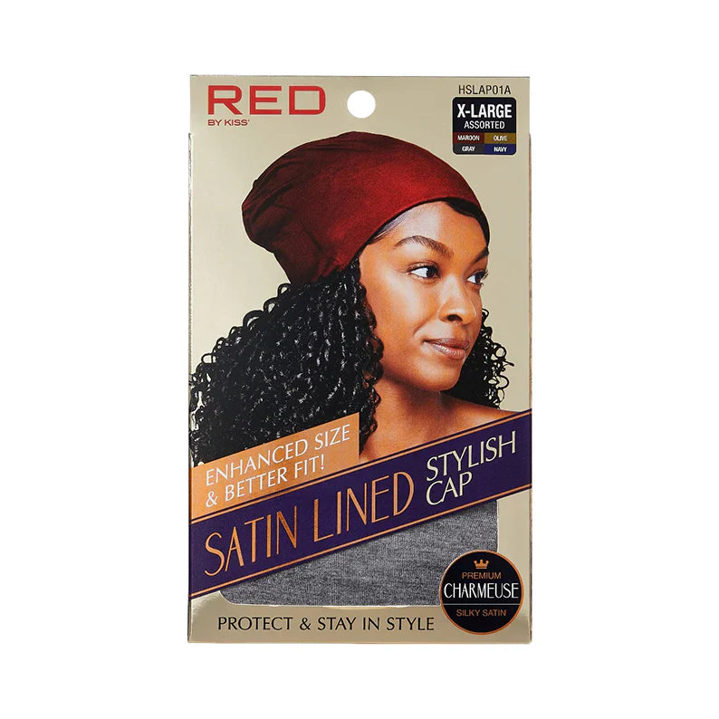 Red by Kiss Satin Lined Stylish Cap X-Large HSLAP01A Assorted - Elevate Styles