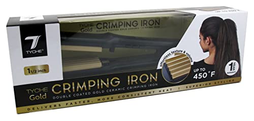 Tyche Gold 1½" Crimping Iron - Elevate Styles