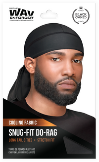Thumbnail for Firstline Men's WavEnforcer Snug Fit DuRag – Black 106 - Elevate Styles