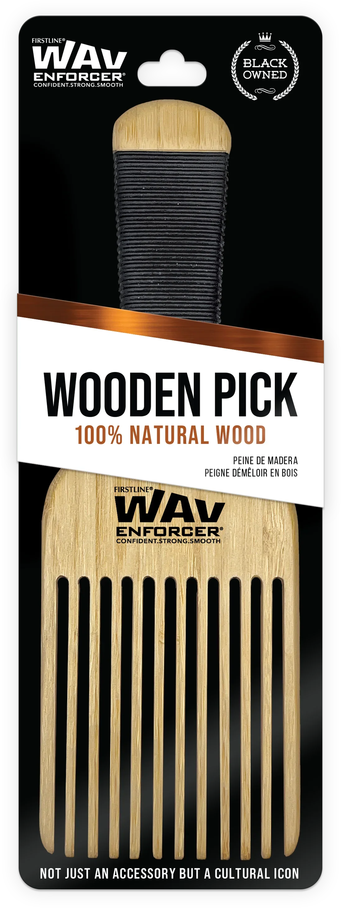 WavEnforcer Wooden Hair Pick 486 - Elevate Styles