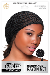 Thumbnail for Evolve Essentials Handmade Rayon Net Bonnet Black 590 - Elevate Styles