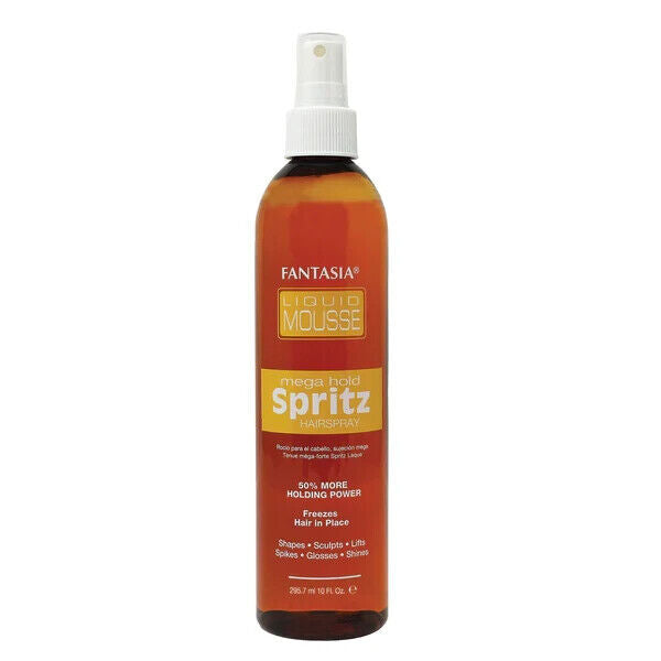 Fantasia Liquid Mousse Mega Hold Spritz Hairspray – 10 fl oz - Elevate Styles