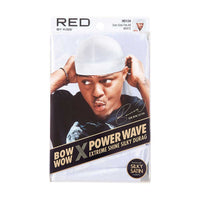 Thumbnail for Red by Kiss Power Wave Extreme Shine Silky Durag – White HD124 - Elevate Styles