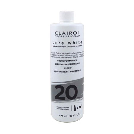 Clairol Professional Pure White 20 Volume Creme Developer – 16 fl oz - Elevate Styles